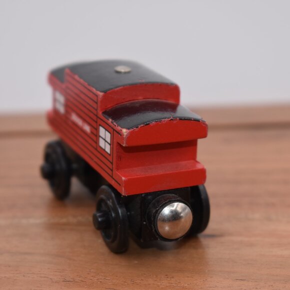 Red Sodor Line Caboose Thomas & Friends Wooden Railway Tank Engine Train Magneti - Picture 5 of 7